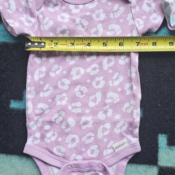 Gerber Baby Girls Floral Short Sleeve Onesies® Bodysuits 2 Pack 0-3 Months - Picture 5 of 8